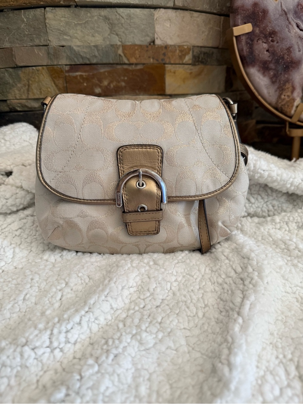 Coach Signature C Flap Crossbody New